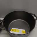 Lodge Cast Iron Double Dutch Oven - Pre-Seasoned 2-in-1 Cast Iron Cookware - Pot & Skillet Combo - Even Heat Retention - Oven-Safe, Versatile Pot - 5 Quart