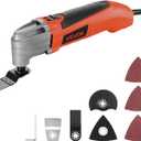 VEVOR Oscillating Tool Multitool, 2.2Amps 22,000 OPM Electric Oscillating Multi Tool Kit Corded with 2.8 Oscillating Angle, 7PCS Saw Accessories for Cutting, Scraping, Sanding, Floor Stripping
