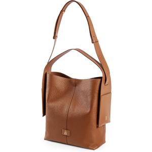 Large Genuine Leather Hobo Work Bag with Organizer Insert