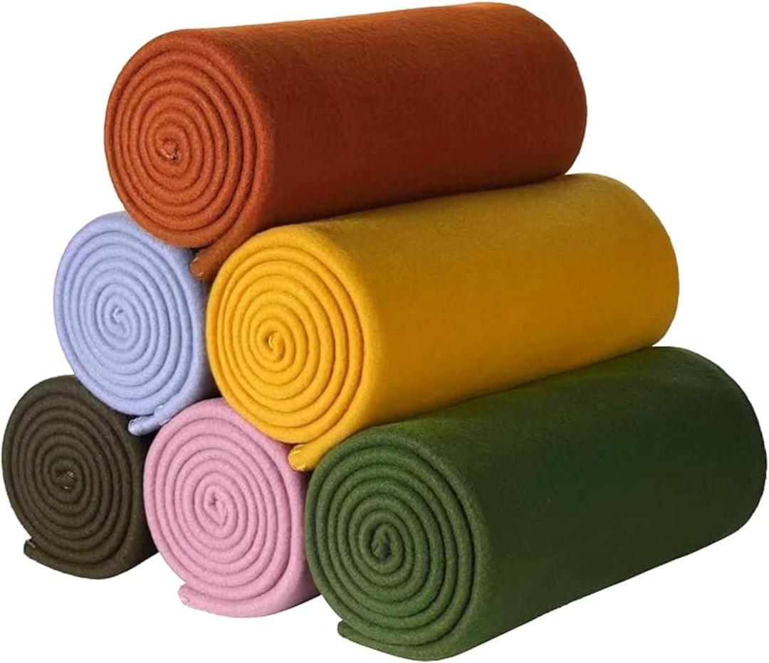Fleece Throw Blankets Lightweight Warm Soft Cozy Pet-Friendly Bulk Fleece Throw Blanket Solid for Home Bed, Sofa, Office, Gifts, Outdoor (Assorted 3, Pack of 6-50 x 60 inch)