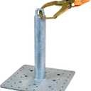 Malta Dynamics Made in USA Galvanized Roof Anchor 18" Top Loop, OSHA/ANSI Compliant