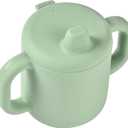 Beaba Silicone Sippy Cup, 5.5 oz, Silicone Material, Leakproof Lid, for Baby Toddler, Sage
