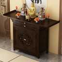 Altar Table with Storage, Buddhist Altar Cabinet for Home, 39.3IN