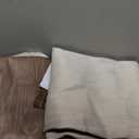 Estelar Textiler Brown and Greyish White Ombre Blackout Curtains 45 Inch Length 2 Panels, Full Room Darkening Gradient Drapes for Kitchen, Thermal Insulated Grommet Short Curtains for Bathroom,42Wx45L