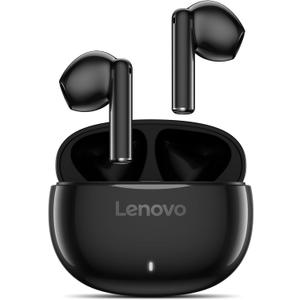 Lenovo E310 True Wireless Stereo Earbuds Bluetooth 5.3 ENC Noise-Cancelling Ear Buds with 13mm Speaker Type-C Charging 20h Battery Life for Music Calls Comfortable Fit Wireless Earbuds - Black