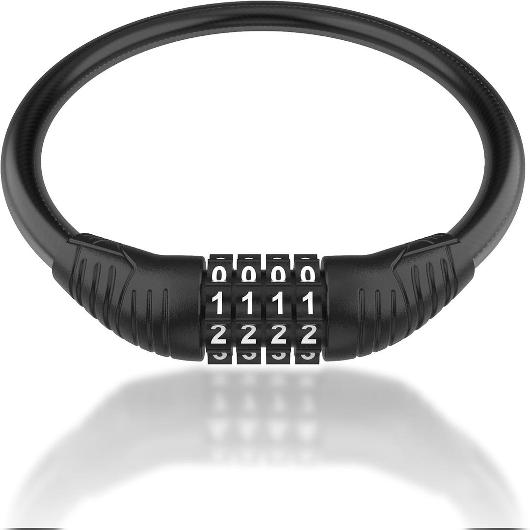2 x Fridge Padlock Combination Refrigerator Lock for Kids and Adults, Child Proof Fridge Lock with 4 Digit Code, Mini Fridge and Cabinet Safety Lock for Home and Office - Household Supplies