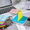 (18 Pads) Pop Up Sticky Notes 3x3 Refills, Strong Adhesive Memo Pad Bulk with 9 Bright Colors, Suitable for Home, Office, School, Clean Removal