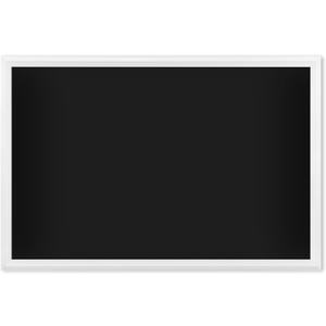 U Brands 20" x 30" Magnetic Chalkboard with White Wood Frame, Blackboard Surface, Wall Mountable, Home, Classroom & Office Organization, Memo & Message Board