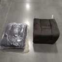 LUCKLIFE Recline Sofa Set with Manual Recliners,Living Room Furniture Set with Reclining Couch,Loveseat and Armchair,Breathable Fabric Upholstery, Thick Cushions and Ergonomic Design, Dark Gray, 3+1+1