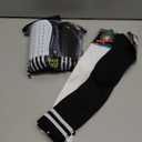 2 Pairs Soccer Shin Guards & 2 Pairs Soccer Socks for Adults and Teenagers, Protective Gear Soccer Equipment for Kids, Boys, Girls (Medium size, white & black)