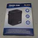 K KNODEL 2 Gallon Black Leak-Proof Waterproof Car Trash Can with Lid (Medium)