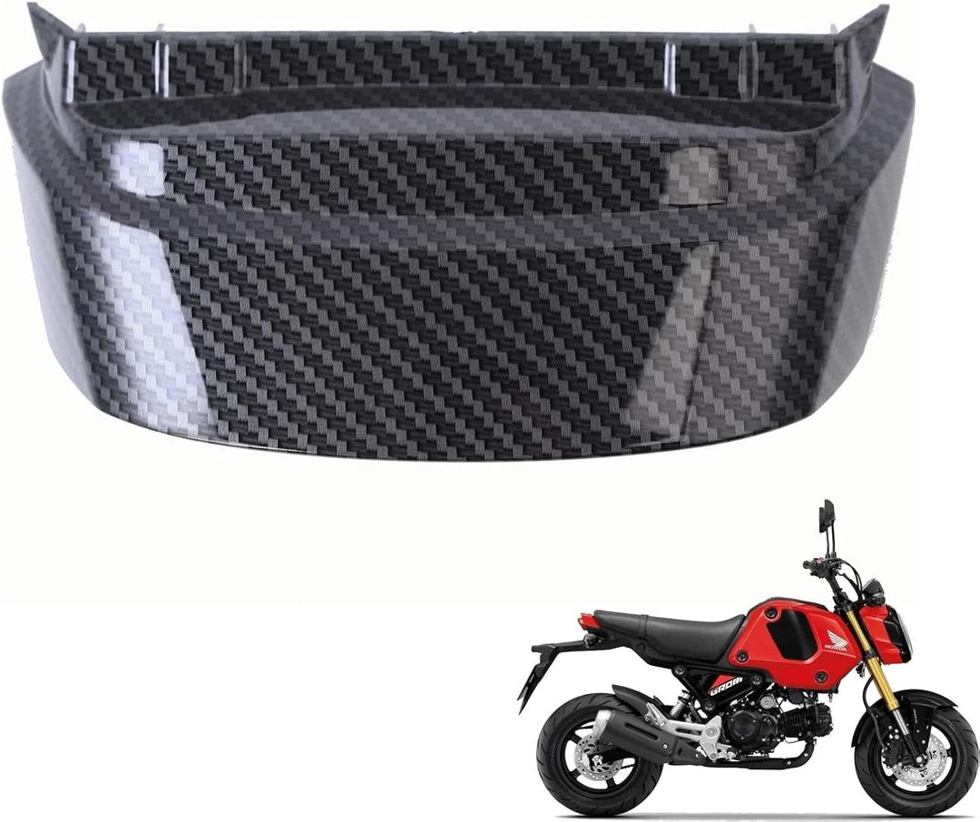 Mokuo Motorcyle Fairing Parts,Tail Cover in ABS Material Compatible with 2021-2024 Honda Grom Msx 125 SF,Carbon Fibre Color