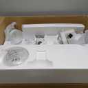 Ceiling Fan with Light and Remote/APP Control, 62 inch Large Low Profile Ceiling Fans for Living Room Patio, Quiet DC Reversible Motor, 8 Speed, 3CCT, Dimmable, Dual Finish 8 Blades, White