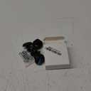 4 Pack Navy Blue Kitchen Cabinet Knobs Round Drawer Pulls Black Dresser Cupboard Door Handles (1.37"L x 1.1"W)