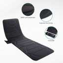 Snailax Massage Mat with Heat, Back Massage Pad for Bed, Chair, 10 Motors Vibrating Massage Mattress Pad with 2 Heating Pads for Back, Full Body Massager