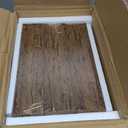 QEEIG Floating Shelves for Wall Bathroom Shelf Bedroom Kitchen Living Room Hanging Book Shelves Small Farmhouse Decor 16 inch Set of 3, Rustic Brown (015-BN3)