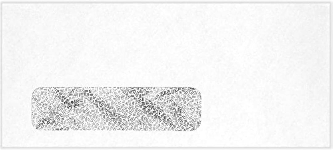 LUXPaper #10 Business Window Envelopes | Commercial Flap | Security Tint | 4 1/8" x 9 1/2" | White | 24lb. Text | 500 Qty