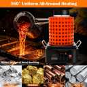 1 & 3KG Graphite Crucibles Smart Electric Melting Furnace, 1800 W 110 V Gold Melting Furnace Kit with PID Digital Electric Smelting Furnace for Gold Silver Copper Aluminum Jewelry & Hobby Foundry Kit