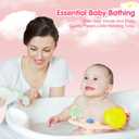 Baby Bath Seat for Babies 6 Months & Up, Non-Slip Bath Seats for Babies Sitting up,Bath tub Seat with Suction Cups,Safe & Comfortable Bath Chair Baby, Pink