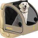 PAWZIDEA Portable Dog Crate for Car Travel, Medium & Large Dogs Up to 80lbs