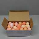 Beeveer 50 Pcs Plastic Easter Eggs Bulk for Easter Hunt 1.6 x 2.4 Inch Colorful Hanging Plastic Eggs for Basket Fillers Party Favor DIY Crafts Decoration(Pink Series)