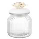 Rose Ceramic can - Decorative Food Storage Jar with Lid for Coffee Tea Dried Fruits and Snacks - Eco-Friendly Ceramic Container