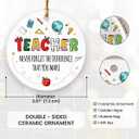 8 x Teacher Ornament 2026 - Teacher Appreciation Ornament for Christmas Tree, Daycare Kindergarten Preschool Teachers Gift, Special Education Thank You Gifts, Thank You Gifts for Teacher