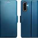 for Samsung Galaxy A17 Case Wallet with RFID Blocking Card Holder, PU Leather Kickstand Protective Flip Phone Cover Fit for Galaxy A17 5G 6.7", Blue
