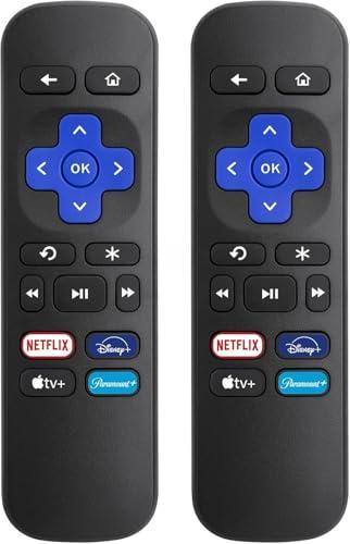 【Pack of 2】 Suitable for Roku Remote Replacements-Compatible with Roku Box, Roku Player, Roku Express, Roku Premiere, Roku 1/2/3/4(NOT for Any TVs or Sticks)