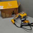 Paint Sprayer, HVLP Spray Gun with Cleaning & Blowing Joint, 4 Copper Nozzles & 3 Patterns, Paint Sprayers for House Painting, Furniture, Walls, Cabinets, Fence, Door etc.Yellow