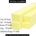Bed Gap Filler for Headboard Space Filler Bed Crack Pillow Stopper 54x4x8 | Wall Side Mattress Extender Memory Foam Mattress Gap Filler Full Bed and Small Items From Falling for A Removable Cover