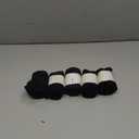 CS CELERSPORT 5 Pairs Women's Ankle Socks Running Athletic Sport Socks with Cushion (Medium, Black)