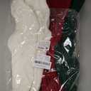 6PACK LumaBria18Inch Cable Knitted Personalized Christmas Stockings, Personalized Hanging Stockings for Holiday Party, Christmas Tree, and Family Home Decor in Red, White, Green