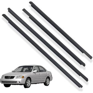 Outer Door Window Moulding Trim Set Compatible with Sentra 00-06