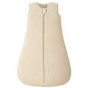 Yoofoss Baby Sleep Sack 0-6 Months TOG 2.5 Winter Baby Wearable Blanket, 100% Organic Cotton Infant Sleeping Sack 2-Way Zipper Warm Quilted Sleep Sack (Small, Apricot)