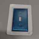 BESTTEN 1-Gang Toggle Metal Wall Plate with hite or Clear Plastic Film, Corrosion-Resistant Stainless Steel Switch Cover, Industrial Grade Stainless Steel, Standard Size, Brushed Finish, 5 Pack