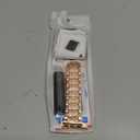 Mesime Compatible for Apple Watch Band with Screen Protector Case, Jewelry Replacement Bands 46mm 45mm 44mm 42mm 41mm 40 mm 38mm 2 Pack Protective Cover for iWatch Series 11/10/9/8/7/6/5/4/3/2/1/SE Women