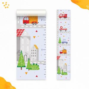 Kids' Growth Chart Wall Decals by Lipastick - Peel and Stick Vinyl Measurement Ruler for Boys and Girls - Nursery Wall Dcor for Toddler Room - Car Theme Kids Wall Stickers - Removable Wall Dcor
