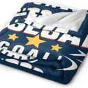 Funny Baseball Blanket Baseball Throw Blanket Sport Decor Soft Cozy Fleece Fuzzy Plush Flannel Blankets Gifts for Sport Lovers Girls Boys Kids Teens Adults 50"X40"