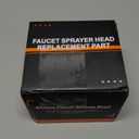 Metal Kitchen Faucet Head Replacement, 2-Mode Pull Down Kitchen Faucet Spray Head with 15 Adapters, High Pressure Sink Sprayer Nozzle Stainless Steel, Brushed Nickel