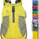 sinotron 22L Lightweight Packable Hiking Backpack, Small Hiking Backpack Day Pack for Women Men Travel Camping Vacation (Yellow)