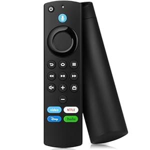 Replacement Voice Remote for All FireSeries, Stick 4K/ 4k Max(1st/ 2nd Gen), Stick(2nd/ 3rd Gen)/ Lite/ HD, TV Cube, for Pioneer, Hisense 3rd Gen Smart TVs