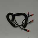 KIYODA USB C to Lightning Cable 6FT 2Pack, Coiled iPhone Charger USB C Fast Charging for Car Short iPhone Cord for iPhone14/13/12/11 Pro Max/iPad/CarPlay-Red