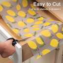 Cooyes Shelf Liner, Non-Adhesive Cabinet Liners for Kitchen Drawers, Shelves, Refrigerator, Pantry Storage, Bathroom Closet, Fridge, Durable Waterproof EVA Mats(11.8" W x 236" L, Yellow Lemon)