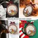 Dog Christmas Ornaments 2025 - Dog Ornaments for Christmas Tree, Wooden Pet Ornament Gift for Dogs Owners - Dogs Mom Gifts for Women, Men, Family, Friends