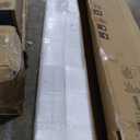 Fredbeck 36x84 inch White Barn Door with 6.6FT Sliding Door Hardware Kit Included & Handle,Solid,MDF,PVC Surface,DIY Assembly,5-Panel,Fit 33in-34in Opening