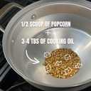 Popcorn Popper | No-Shake, No-Stir Premium Stovetop Popcorn Maker | Popcorn Pan | Popcorn Pot | Pops Kernels Perfectly Without Burning | Easy Serving