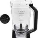 Replacement Pitcher 72 oz XL Compatible with Ninja Blender (New Model) BL610,72oz Pitcher Blender Parts for Ninja BL710WM BL710WMC CO610B CO650B CT610,NEW Model Top Lid with Rim/Handle Extension ONLY