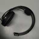 Joso Wired One Ear Headset with Mic, Single Ear Headset for PS5/PS4/Xbox/Switch/PC/iPad/Mac & Tablet with 3.5mm to Type C & USB-A Adapter - Chat Headphone, Office Business, Coach, Gaming, Remote Work Flexible Mic Black