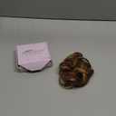 BARSDAR 100% Human Hair Bun Extension - Real Human Hair Highlight Messy Bun Scrunchie for Women - Elastic Wavy Small Updo Chignons Hairpieces Soft Natural Looking Daily, Medium Brown & Light Blonde